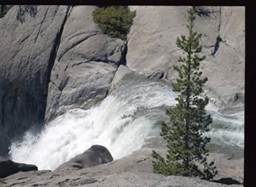 Water Flowing from Cleo's Bath Heading to Pinecrest Lake